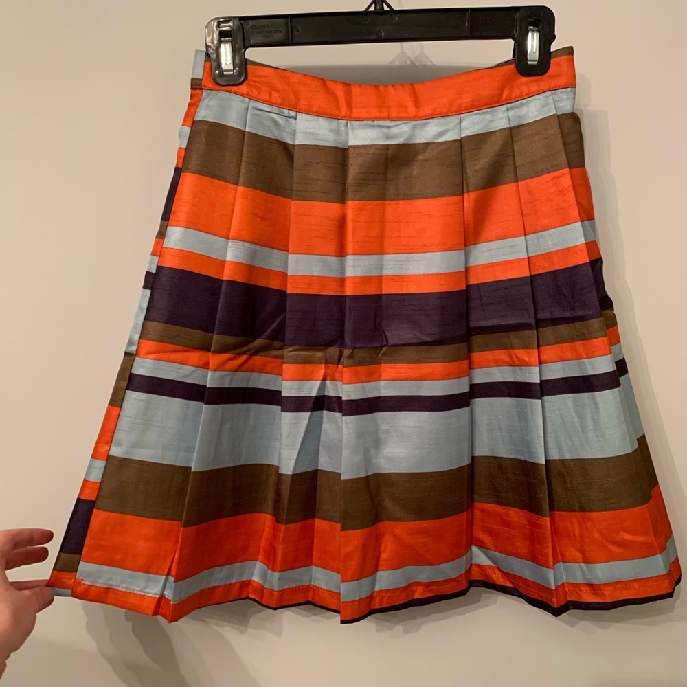 Ark&co Multi- Color Striped A-line skirt